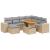 Set canapele de grădină, 8 piese, cu perne, bej, poliratan GartenMobel Dekor