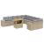 Set canapele de grădină cu perne, 11 piese, bej, poliratan GartenMobel Dekor