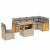 Set canapele de grădină, 7 piese, cu perne, bej, poliratan GartenMobel Dekor