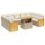 Set canapele de grădină cu perne, 10 piese, bej, poliratan GartenMobel Dekor