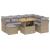 Set canapele de grădină, 8 piese, cu perne, bej, poliratan GartenMobel Dekor