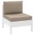 Perne de canapea din paleți, 2 buc., gri taupe, material textil GartenMobel Dekor