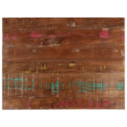 Blat de masă, 80x60x2,5 cm, dreptunghiular, lemn masiv reciclat GartenMobel Dekor