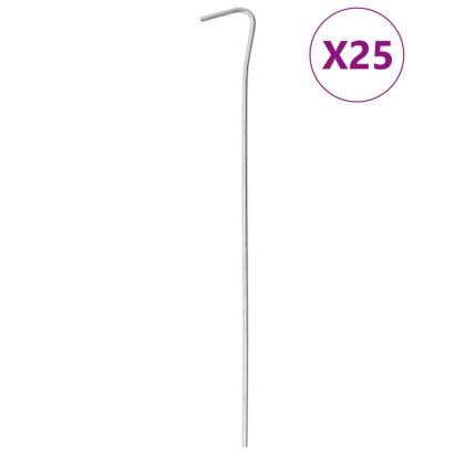 Țăruși de cort, 25 buc., 23 cm, Ø6 mm, oțel galvanizat GartenMobel Dekor