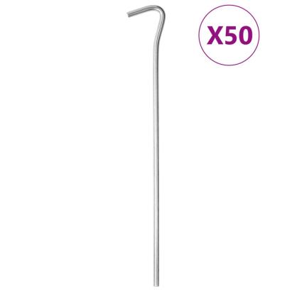 Țăruși de cort, 50 buc., 23 cm, Ø5 mm, oțel galvanizat GartenMobel Dekor