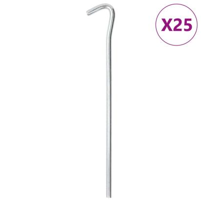 Țăruși de cort, 25 buc., 23 cm, Ø7mm, oțel galvanizat GartenMobel Dekor