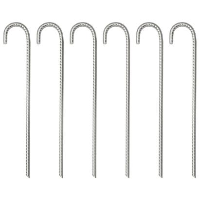 Țăruși de cort, 6 buc., 37 cm, Ø10 mm, oțel galvanizat GartenMobel Dekor