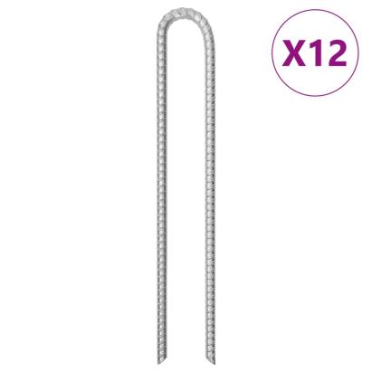 Țăruși de cort, 12 buc., 41,5 cm, Ø12 mm, oțel galvanizat GartenMobel Dekor