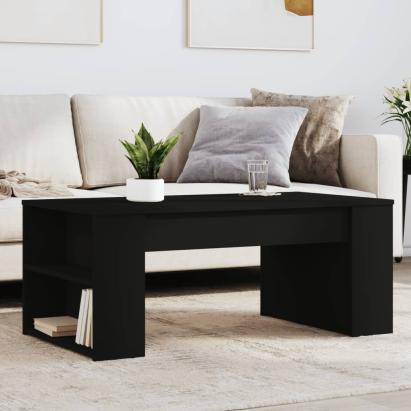 Măsuță de cafea, negru, 102x55x42 cm, lemn prelucrat GartenMobel Dekor