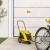 Remorcă de bicicletă animale companie galben textil oxford/fier GartenMobel Dekor