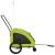 Remorcă de bicicletă animale companie, verde textil oxford/fier GartenMobel Dekor