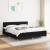 Pat box spring cu saltea, negru, 160x200 cm, textil GartenMobel Dekor