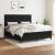 Pat box spring cu saltea, negru, 160x200 cm, textil GartenMobel Dekor