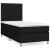 Pat box spring cu saltea, negru, 80x200 cm, textil GartenMobel Dekor