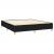 Pat box spring cu saltea, negru, 160x200 cm, textil GartenMobel Dekor