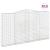 Coșuri gabion arcuite 15 buc, 400x30x220/240cm, fier galvanizat GartenMobel Dekor