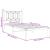 Cadru de pat metalic cu tăblie, alb, 80x200 cm GartenMobel Dekor