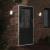 Lămpi exterioare de perete cu LED 2 buc. negru, aluminiu turnat GartenMobel Dekor