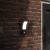 Lămpi exterioare de perete cu LED/senzor 2 buc. negru aluminiu GartenMobel Dekor