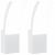 Lămpi exterioare de perete cu LED 2 buc. alb, aluminiu turnat GartenMobel Dekor