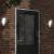 Lampă exterioară de perete cu LED/senzor, alb, aluminiu turnat GartenMobel Dekor