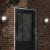 Lămpi exterioare de perete cu LED/senzor 2 buc. negru aluminiu GartenMobel Dekor