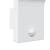 Lampă exterioară de perete cu LED/senzor, alb, aluminiu turnat GartenMobel Dekor