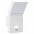 Lămpi exterioare de perete LED/senzor 2 buc alb aluminiu turnat GartenMobel Dekor
