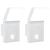 Lămpi exterioare de perete LED/senzor 2 buc alb aluminiu turnat GartenMobel Dekor
