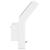 Lămpi exterioare de perete LED/senzor 2 buc alb aluminiu turnat GartenMobel Dekor