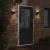 Lămpi exterioare de perete senzori 2 buc. negru aluminiu turnat GartenMobel Dekor