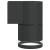 Lampă exterioară de perete, negru, aluminiu turnat sub presiune GartenMobel Dekor