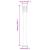Lampă de podea de exterior cu priză, argintiu, 110cm, oțel inox GartenMobel Dekor