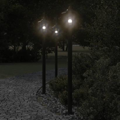 Lampă exterioară de podea, negru, 120 cm, oțel inoxidabil GartenMobel Dekor