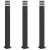 Lampă exterioară de podea cu senzor, negru, 110 cm, aluminiu GartenMobel Dekor