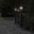 Lămpi exterioare de podea cu priză 3 buc. negru 110 cm aluminiu GartenMobel Dekor