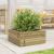 Jardinieră de grădină, 50x50x23 cm, lemn de pin impregnat GartenMobel Dekor