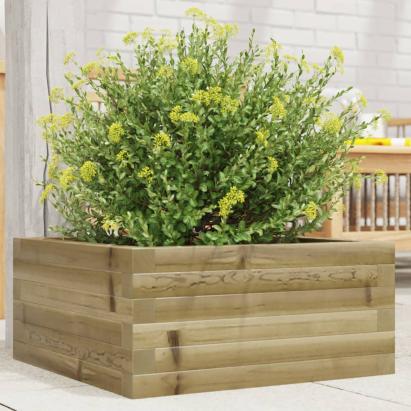 Jardinieră de grădină, 50x50x23 cm, lemn de pin impregnat GartenMobel Dekor