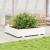 Jardinieră de grădină, alb, 110x110x26,5 cm, lemn masiv de pin GartenMobel Dekor