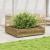 Jardinieră de grădină, 110x110x26,5 cm, lemn de pin impregnat GartenMobel Dekor