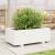 Jardinieră de grădină, alb, 70x40x26,5 cm, lemn masiv de pin GartenMobel Dekor