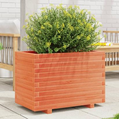 Jardinieră grădină, maro ceruit, 70x40x49,5 cm, lemn masiv pin GartenMobel Dekor