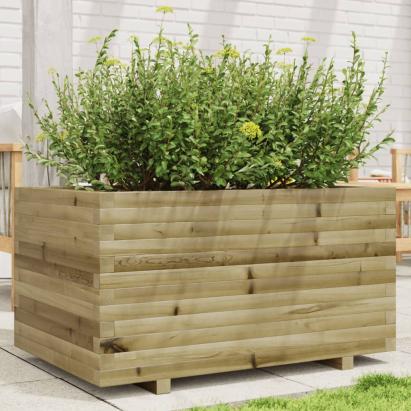 Jardinieră de grădină, 90x60x49,5 cm, lemn de pin impregnat GartenMobel Dekor