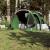 Cort de camping tunel pentru 4 persoane, verde, impermeabil GartenMobel Dekor