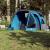 Cort de camping tunel pentru 4 persoane, albastru, impermeabil GartenMobel Dekor