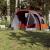 Cort de camping tunel pentru 4 persoane, gri, impermeabil GartenMobel Dekor