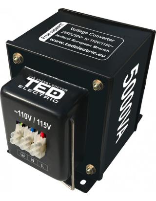 Transformator 230-220V la 110-115V 5000VA/5000W TED002273 SafetyGuard Surveillance