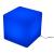 Taburet tip cub iluminat led, 40x40 cm, 16 culori, 4 moduri, control telecomanda MultiMark GlobalProd