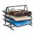 Suport documente etajat, 3 tavite plasa metalica, 30x28x26 cm MultiMark GlobalProd