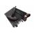 Set 24 pensule profesionale pentru make-up, par sintetic, husa piele ecologica, negru MultiMark GlobalProd